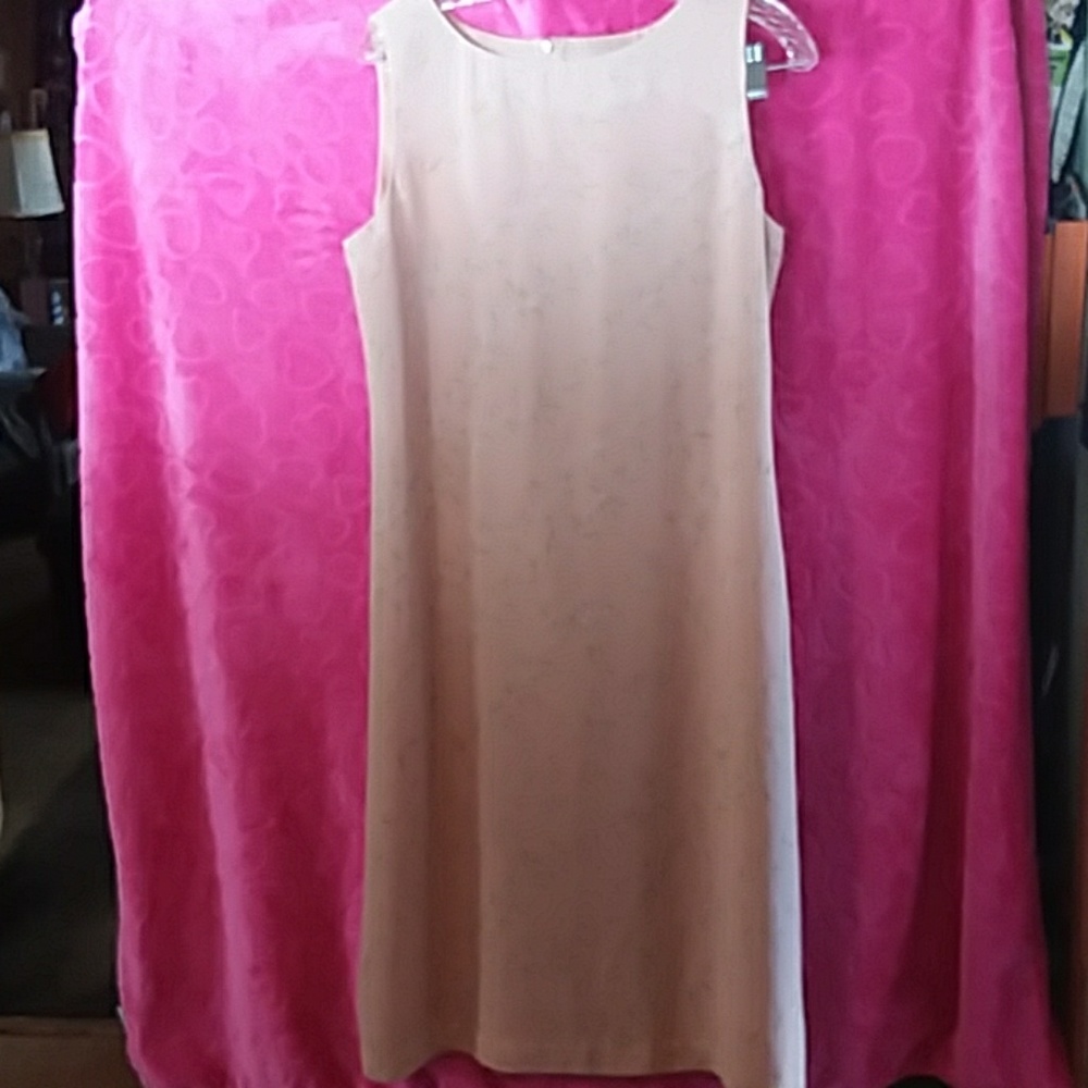 Josephine Chaus Beige Sleeveless Maxi Dress